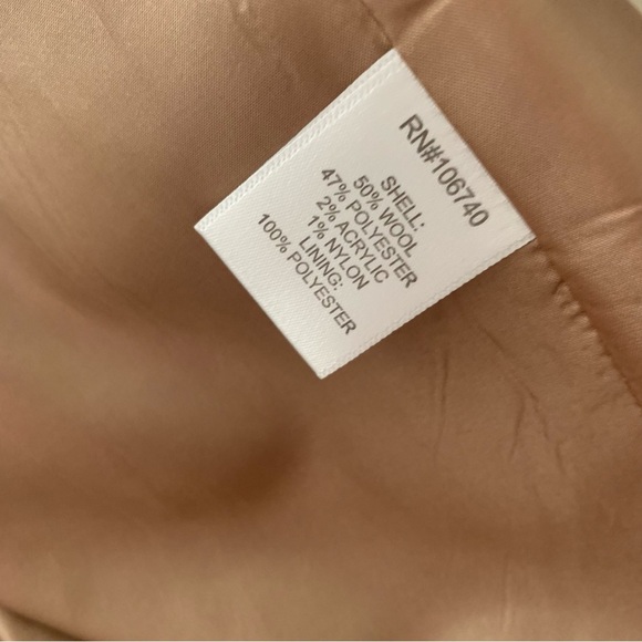 CHADWICKS Vintage Wool Blend Blazer, Single Breasted Long Sleeves Lined, camel - Picture 7 of 7